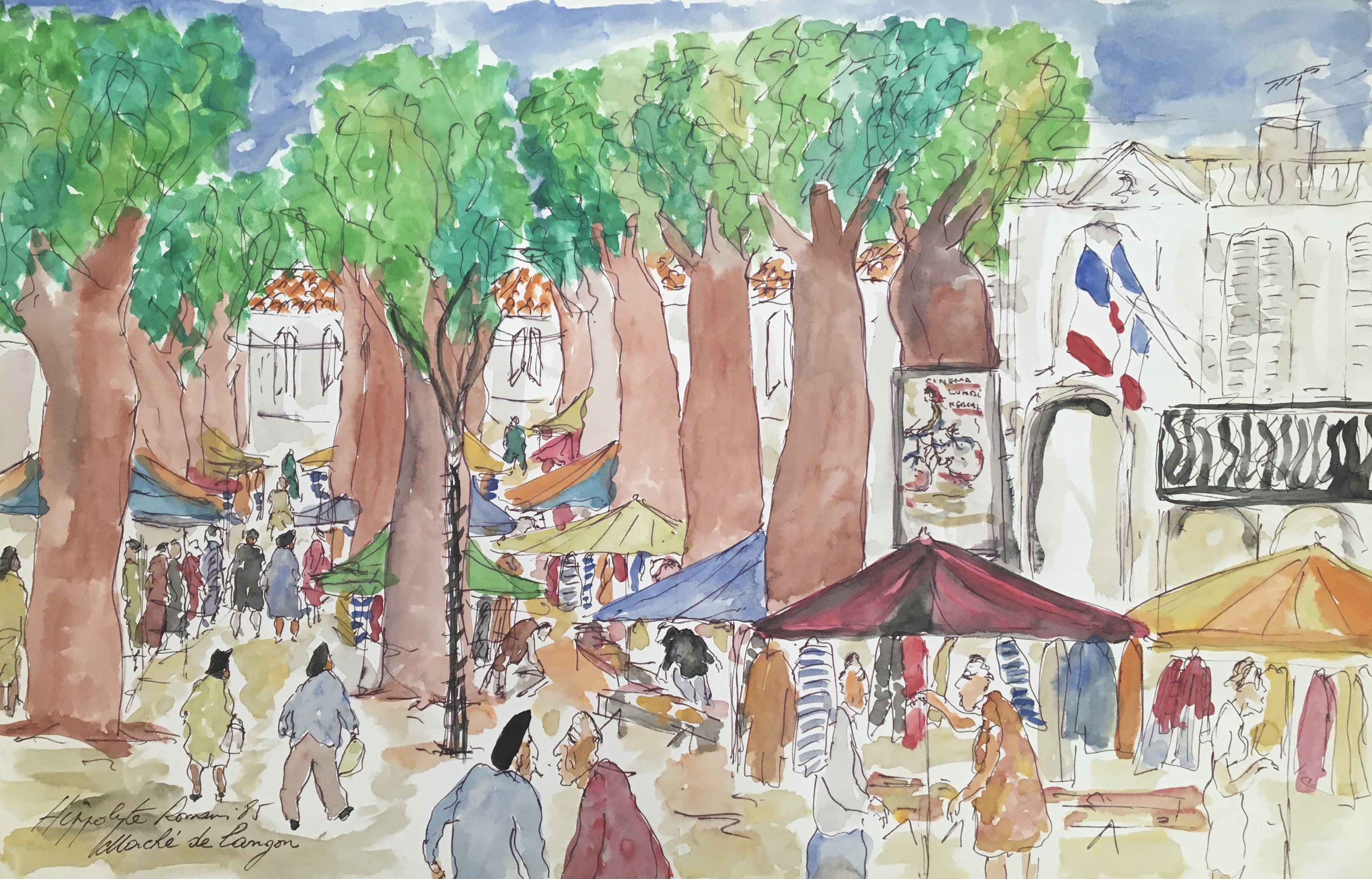 Hippolyte Romain, Marché de Langon Hippolyte Romain, Marché de Langon