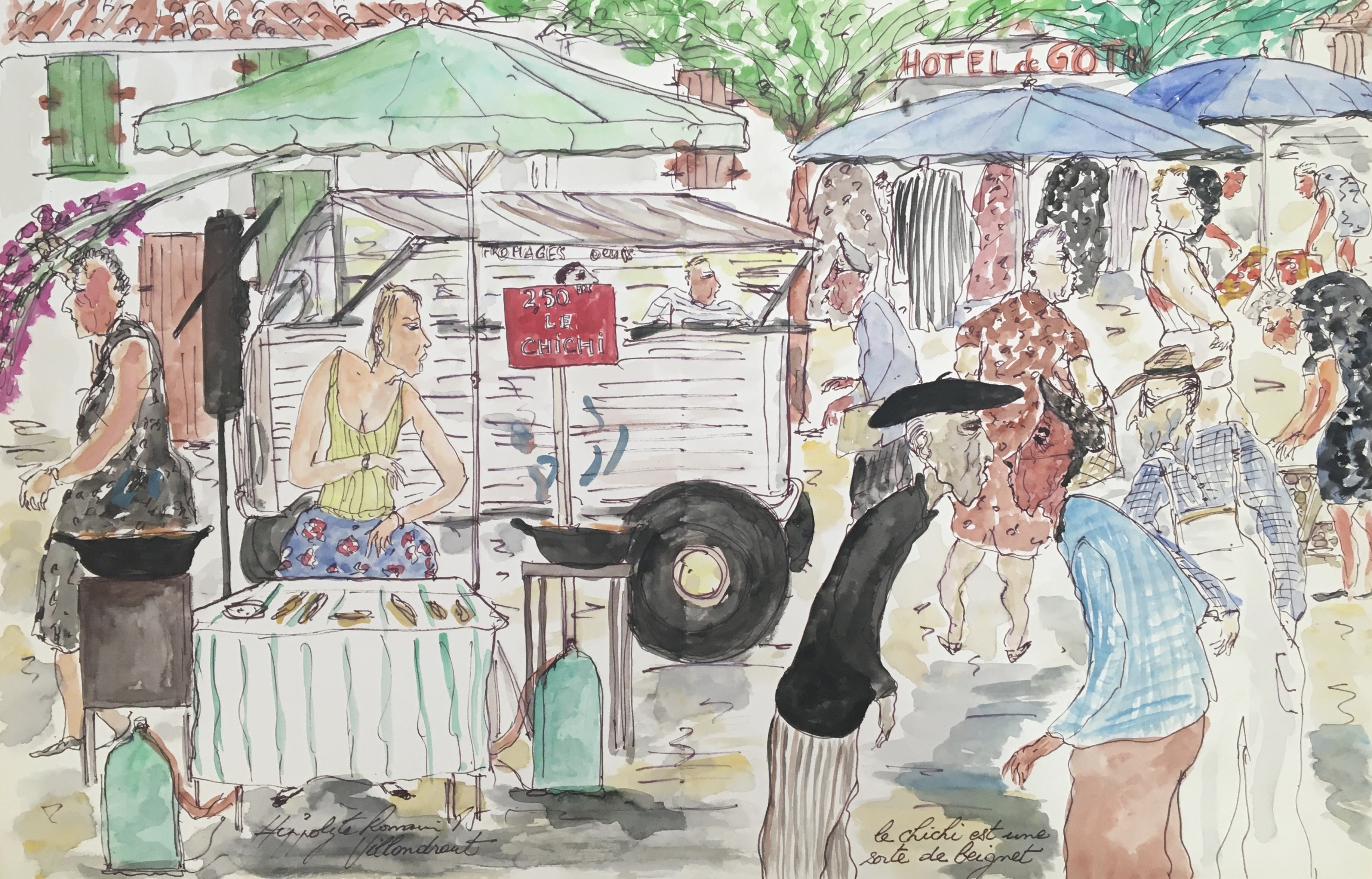 Hippolyte Romain, Marché de Villandraut Hippolyte Romain, Marché de Villandraut