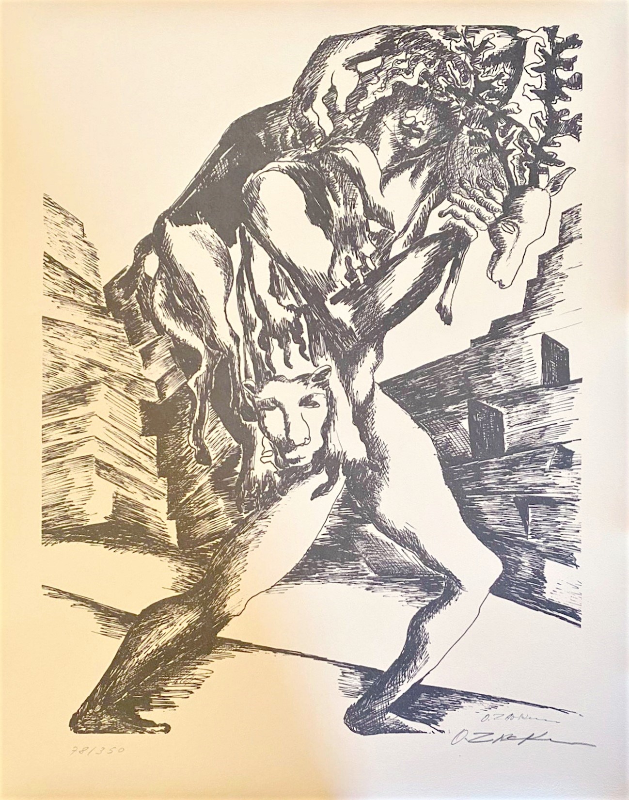 Ossip Zadkine, The Labours of Hercule - Capture of the Ceryneian Hind Ossip Zadkine, The Labours of Hercule - Capture of the Ceryneian Hind