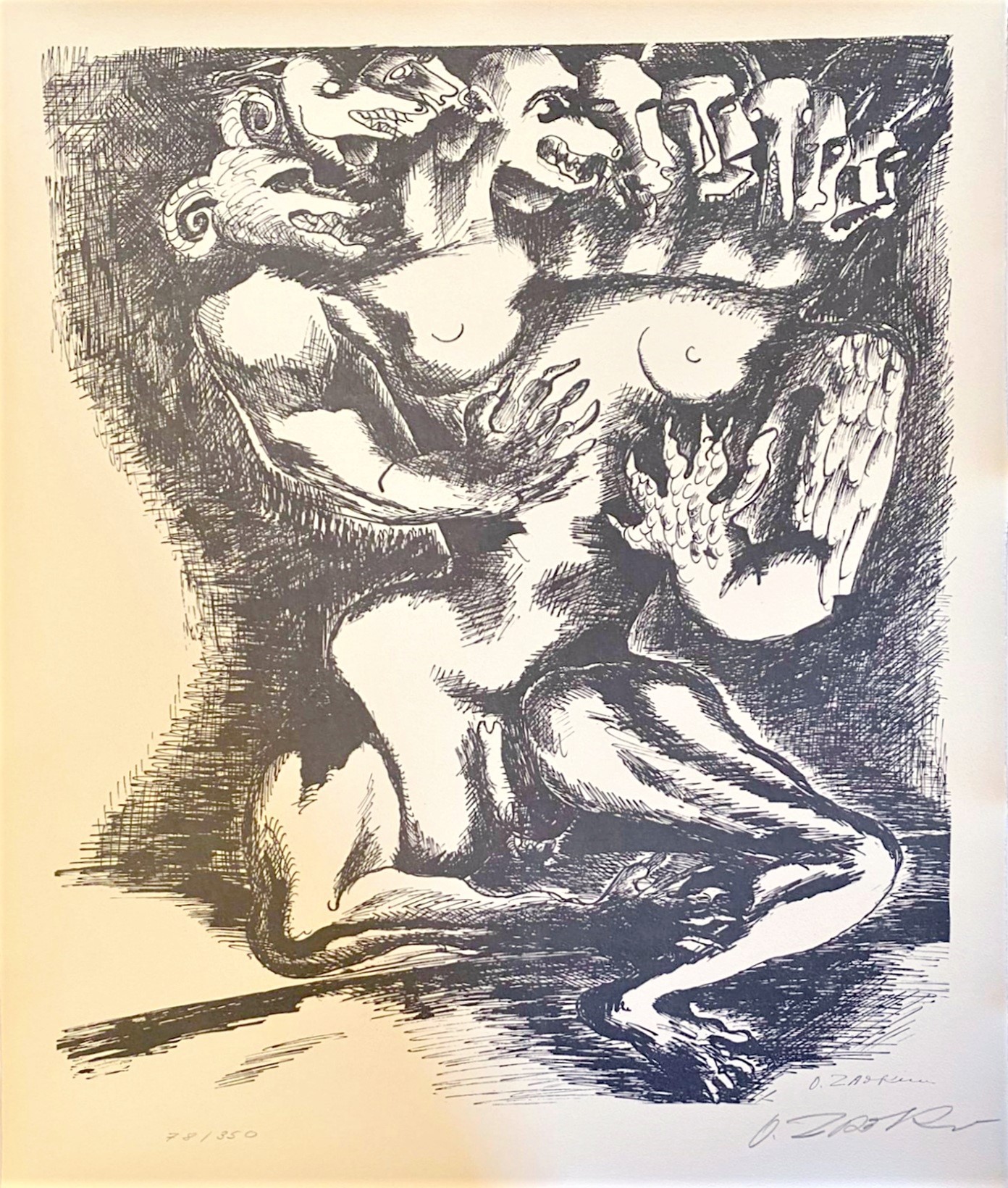 Ossip Zadkine, The Labours of Hercule - Fight against the Hydra of Lerna Ossip Zadkine, The Labours of Hercule - Fight against the Hydra of Lerna