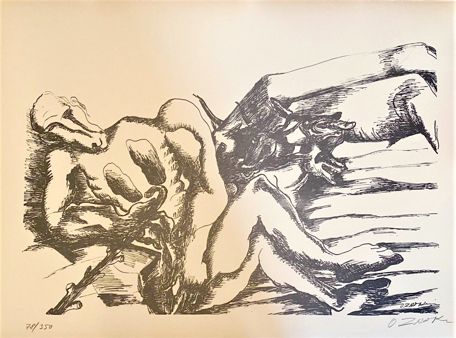 Ossip Zadkine, The Labours of Hercule - Geryon Ossip Zadkine, The Labours of Hercule - Geryon