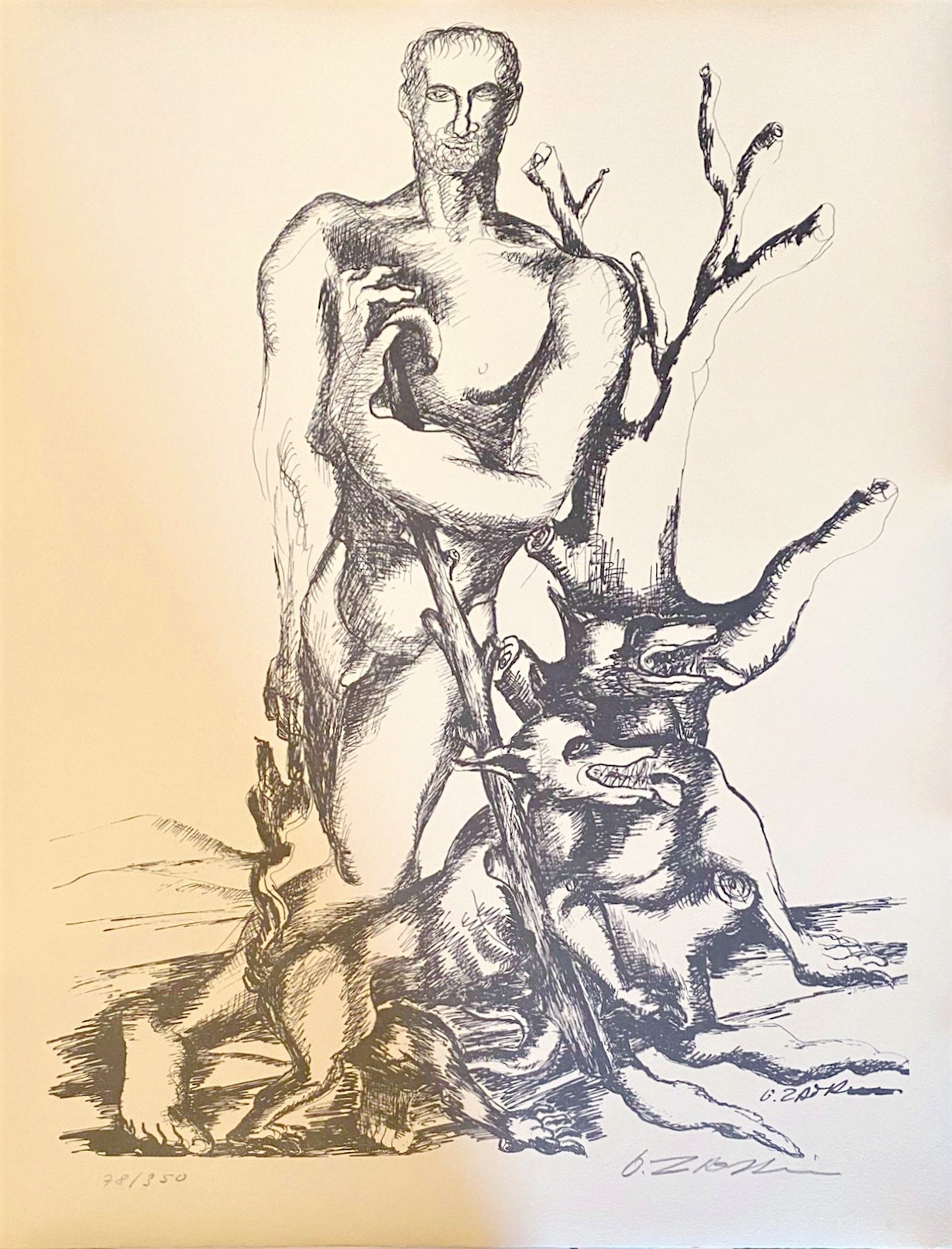Ossip Zadkine, The Labours of Hercule - The dog of Geryon Ossip Zadkine, The Labours of Hercule - The dog of Geryon