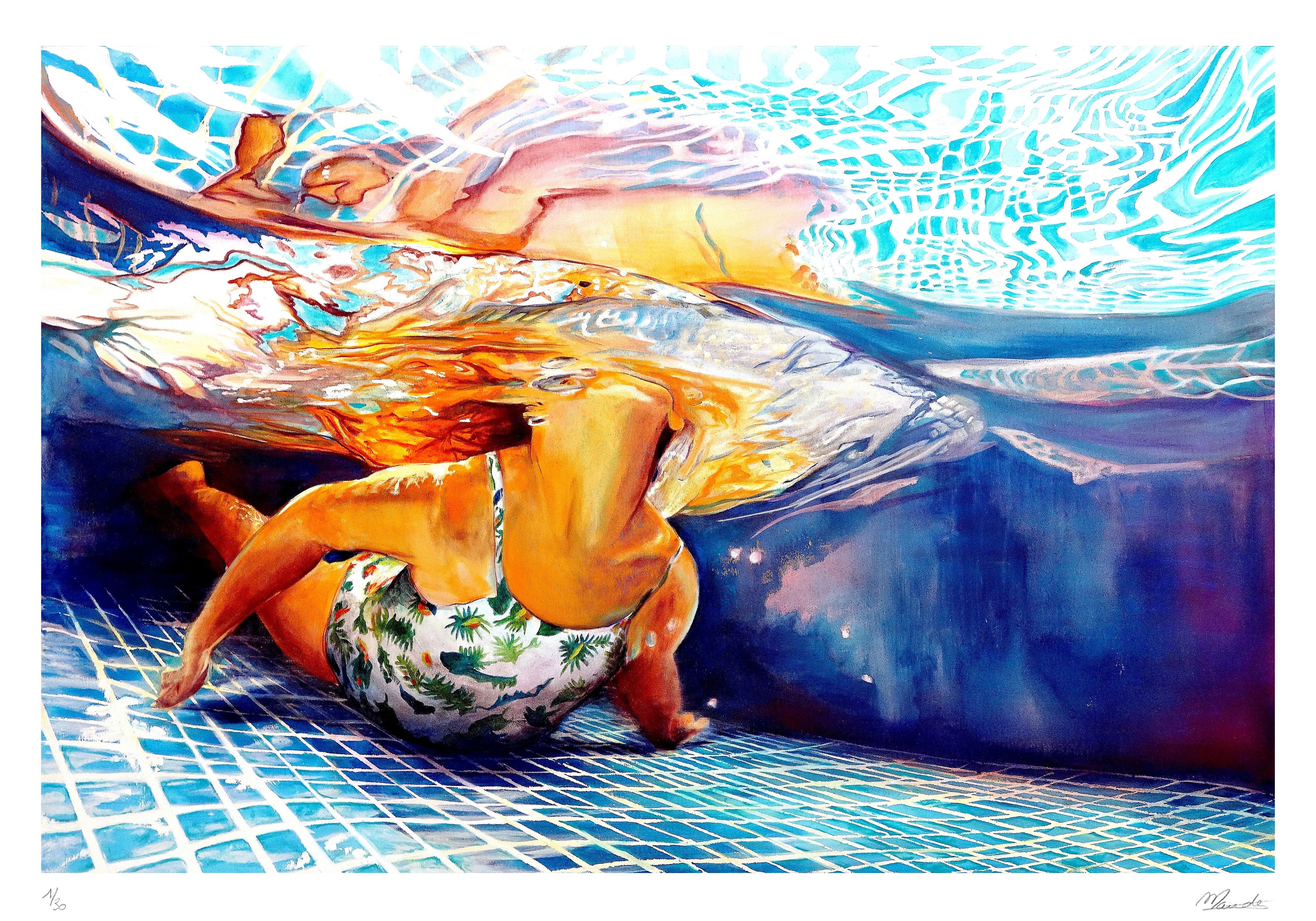 Maude Ovize, Bain estival flamboyant Maude Ovize, Bain estival flamboyant