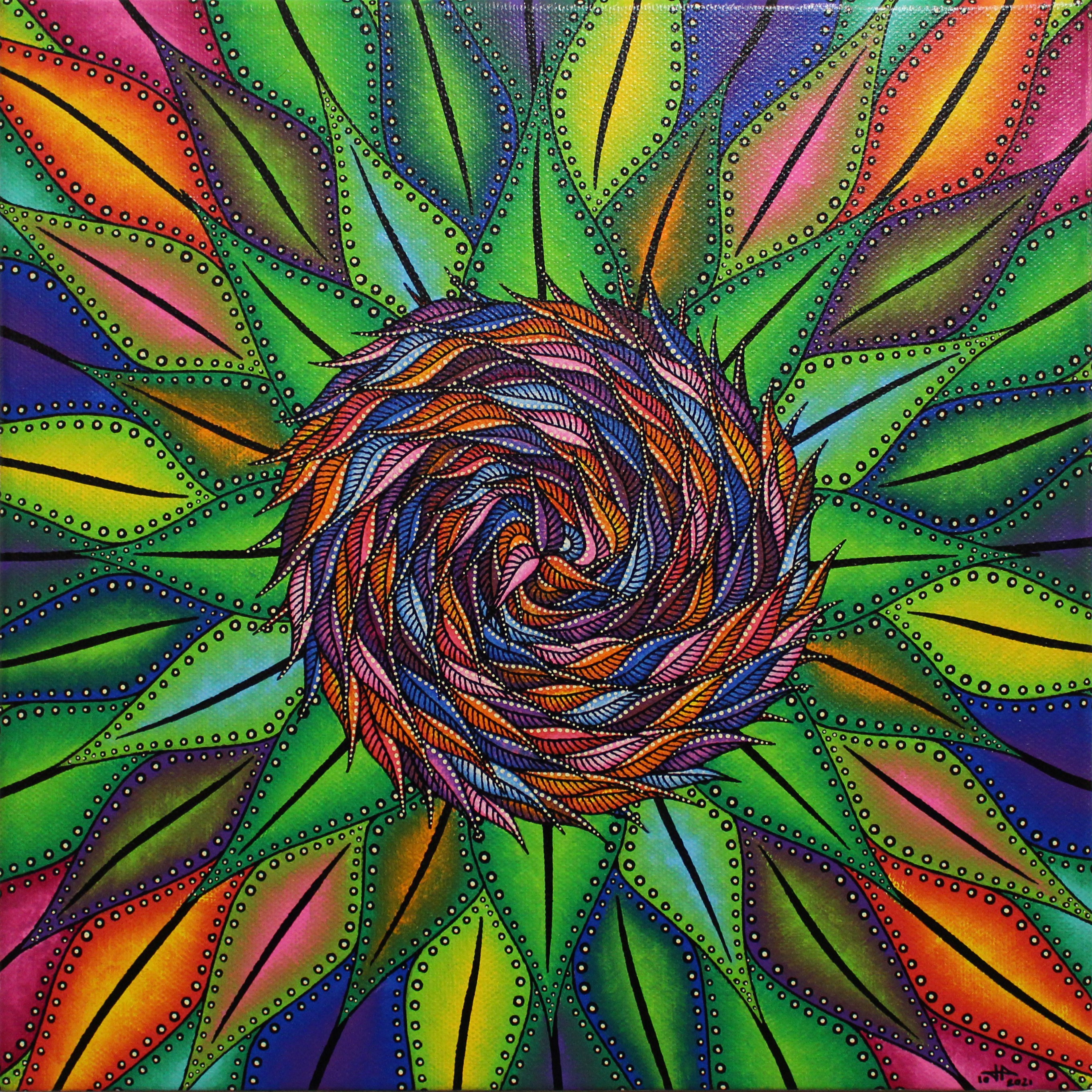 Jonathan Pradillon, Végétation florale multicolore Jonathan Pradillon, Végétation florale multicolore