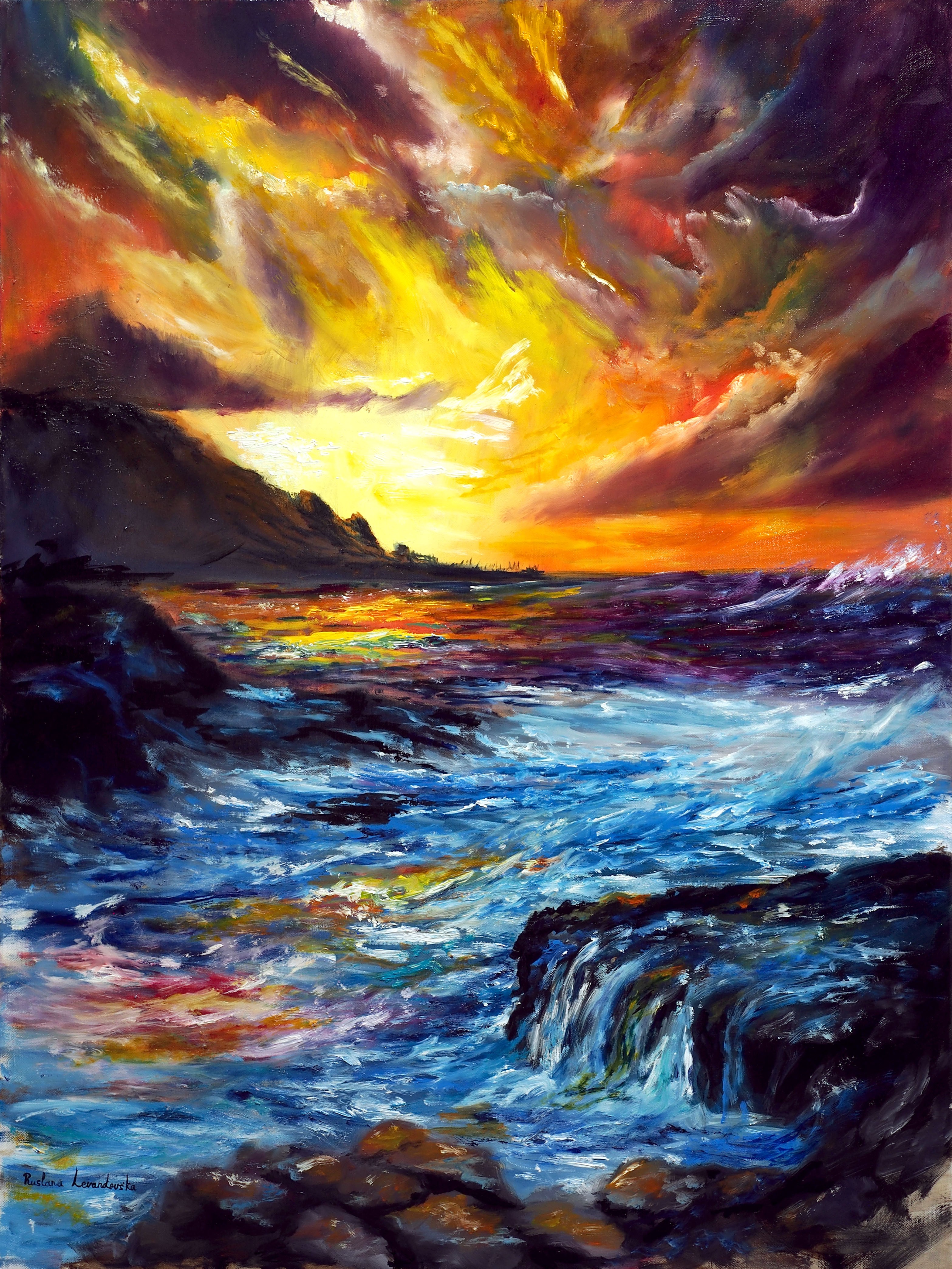 Ruslana Levandovska, Sunset at Sea Ruslana Levandovska, Sunset at Sea