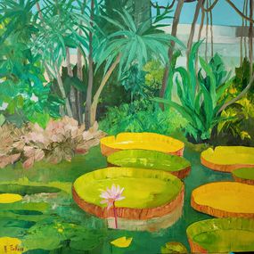 Peinture, Le bassin exotique, Agnès Tiollier