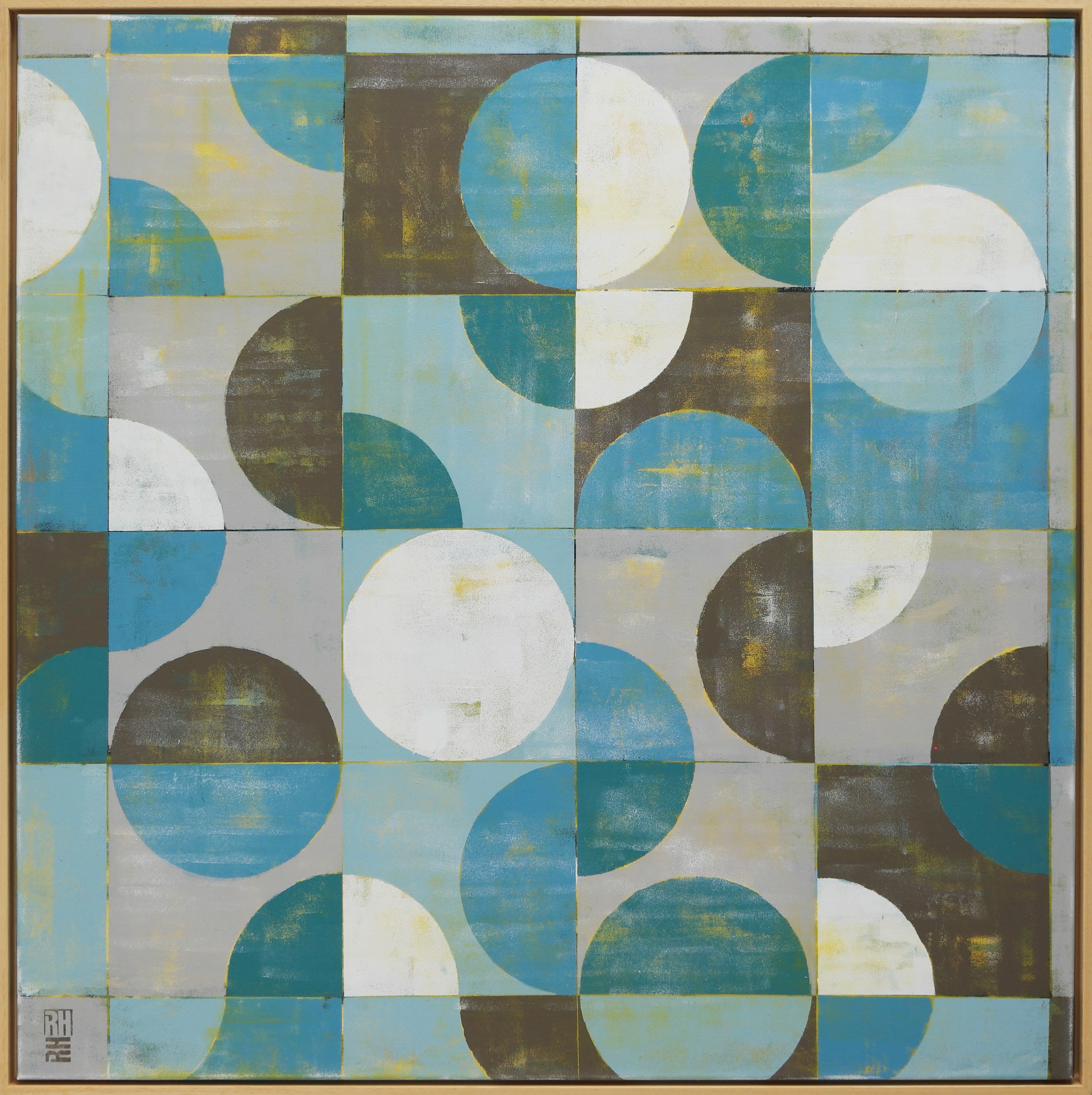 Ronald Hunter, Traffic Square Grey - Incl Frame Ronald Hunter, Traffic Square Grey - Incl Frame