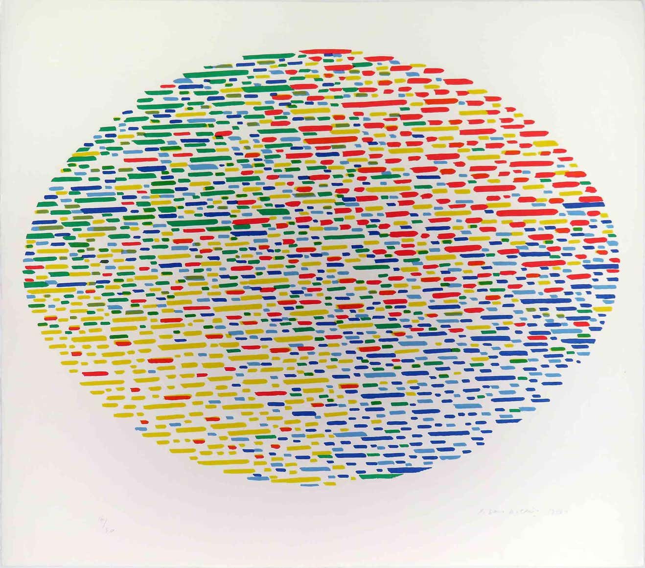 Piero Dorazio, Oval Composition Piero Dorazio, Oval Composition