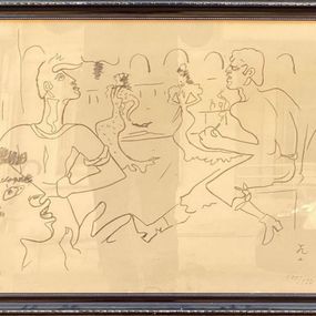 Print, Couple de danseurs Barcelone, Jean Cocteau