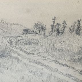 Fine Art Drawings, Chemin à Savièse, Alfred Rehfous