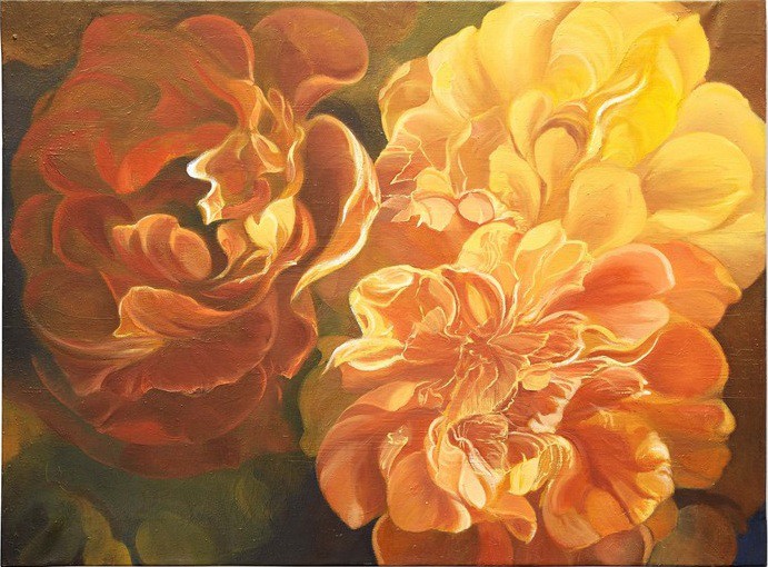 Mercedes Aparicio, Roses Oranges Mercedes Aparicio, Roses Oranges