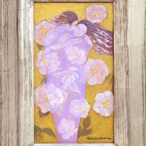 Gemälde, Couple Parmi des Roses, Mercedes Aparicio