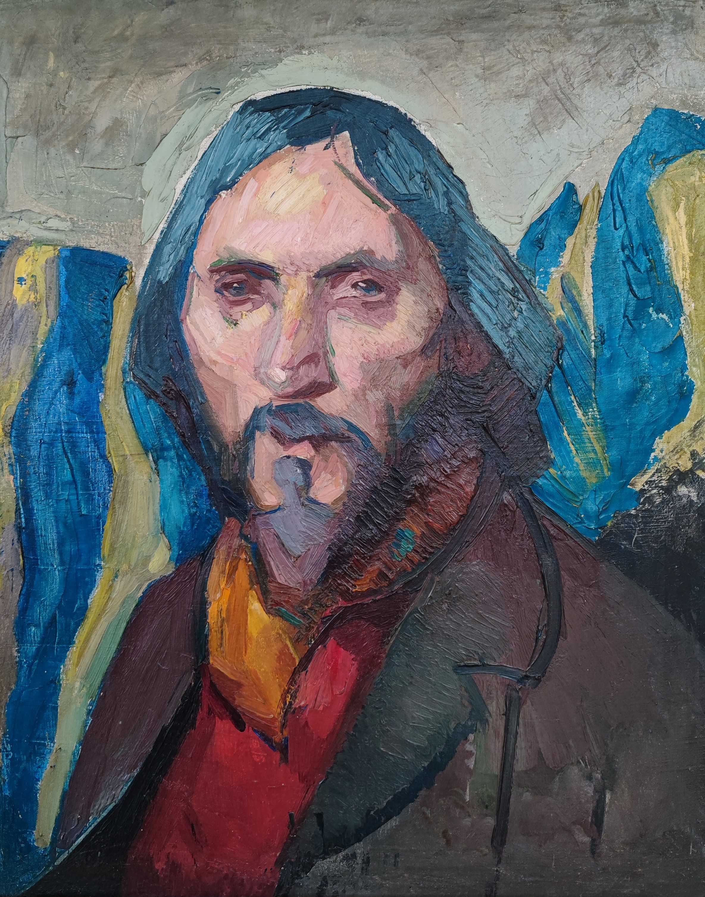 Mady Epstein, Portrait du poète russe Ivanov Mady Epstein, Portrait du poète russe Ivanov