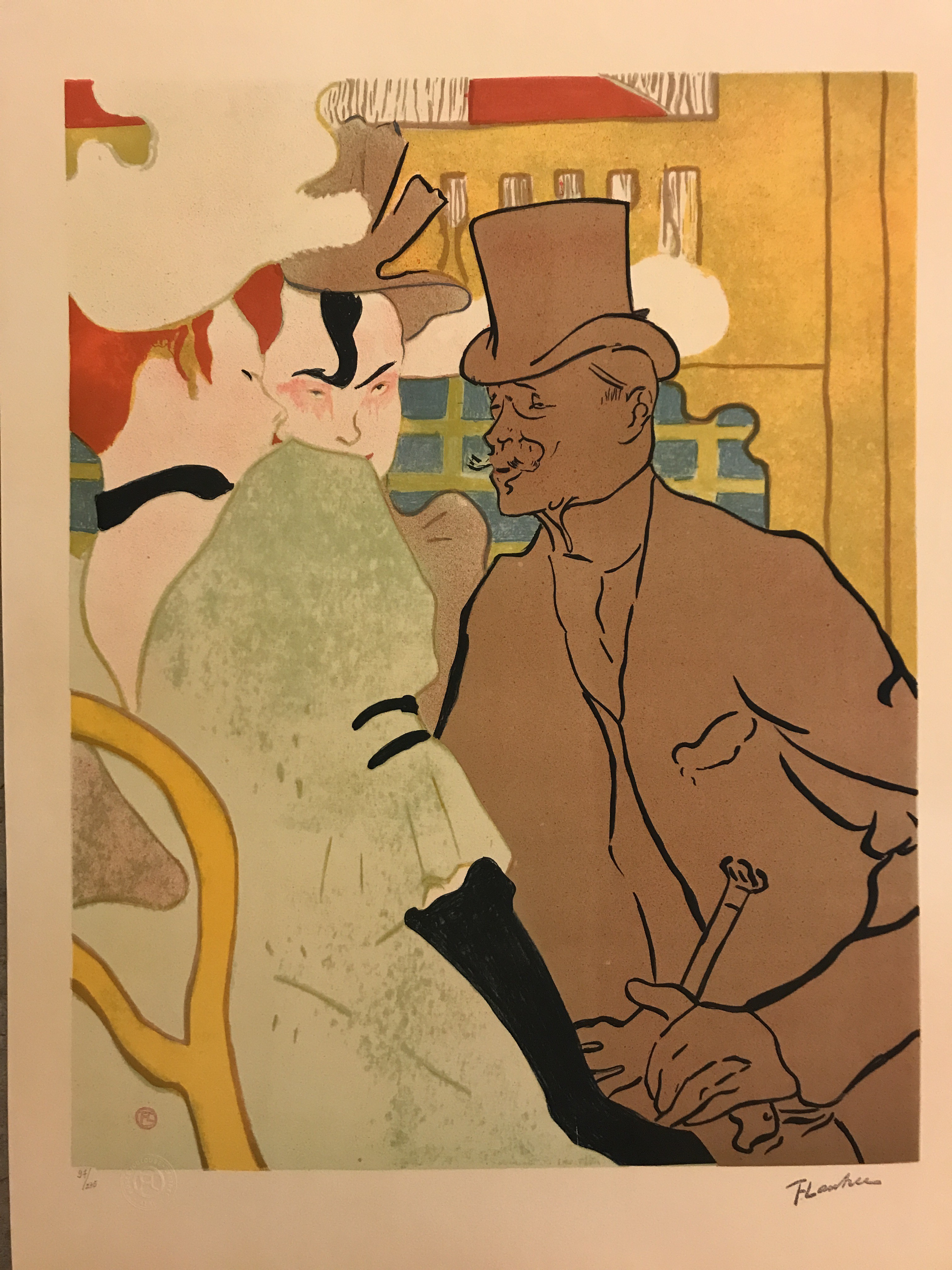 Henri de Toulouse-Lautrec, La Goulue au Moulin Rouge II (d'après Henri de Toulouse-Lautrec) Henri de Toulouse-Lautrec, La Goulue au Moulin Rouge II (d'après Henri de Toulouse-Lautrec)