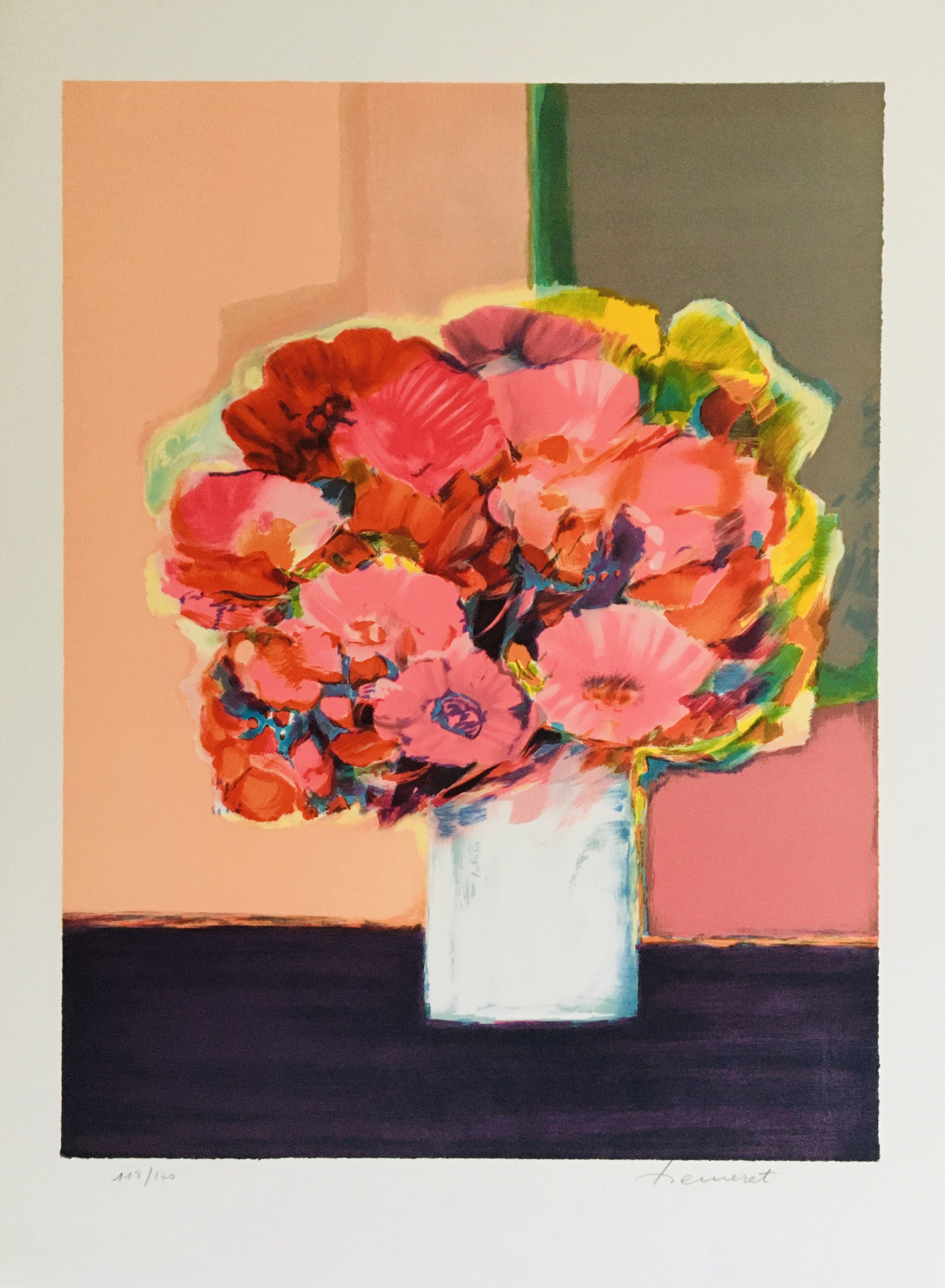 Claude Hemeret, Bouquet rose Claude Hemeret, Bouquet rose