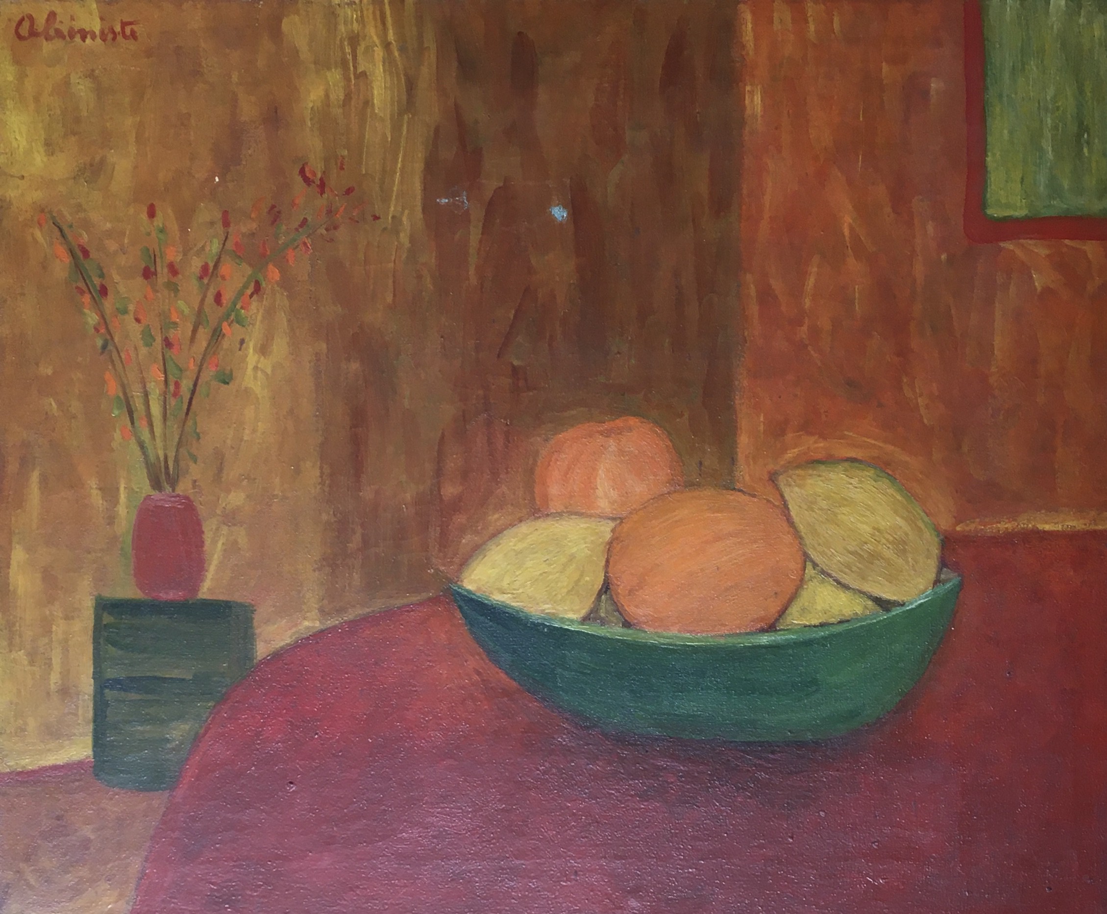 Jean-Jacques Abieniste, Nature morte aux oranges et citrons Jean-Jacques Abieniste, Nature morte aux oranges et citrons