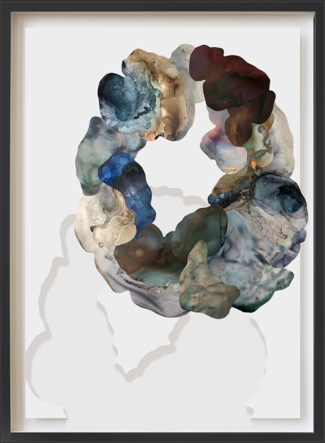 Ariadna Dane, Organic wreath with blue whale heartbeat Ariadna Dane, Organic wreath with blue whale heartbeat