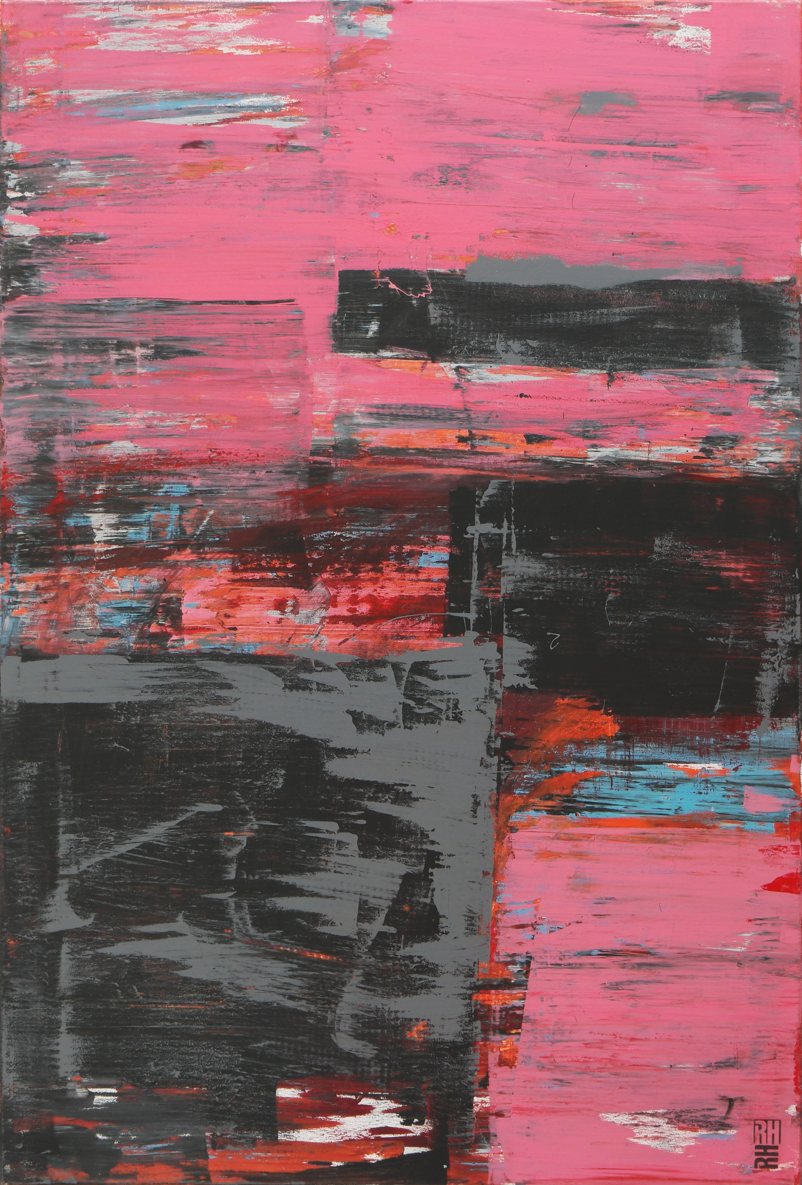 Ronald Hunter, Static Pink & Grey Ronald Hunter, Static Pink & Grey