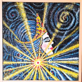 Fine Art Drawings, Her earrings are the orbits of the Moon and the Sun., Vitalia Stupak