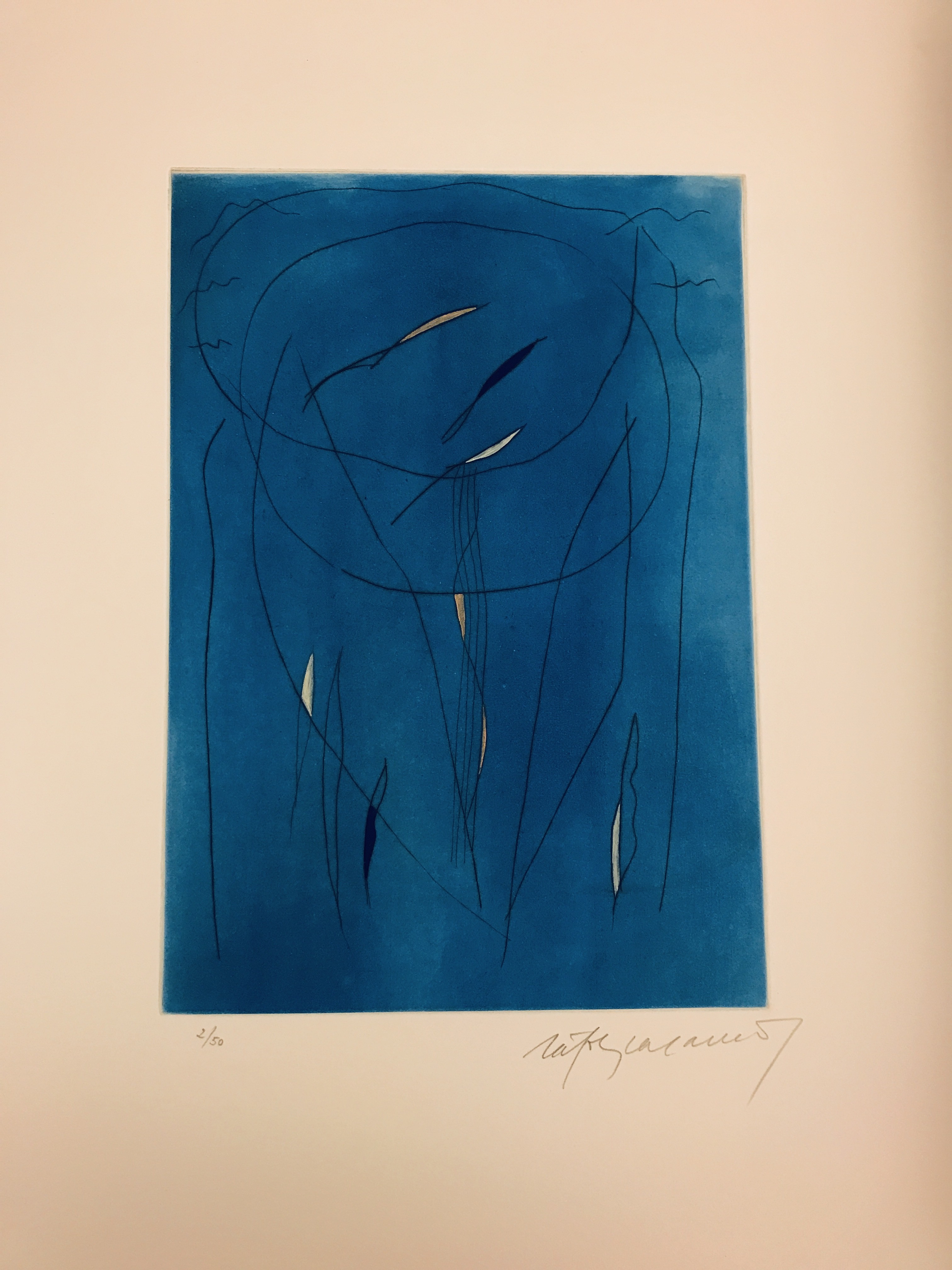 Albert Ràfols-Casamada, Composition bleue 2 Albert Ràfols-Casamada, Composition bleue 2