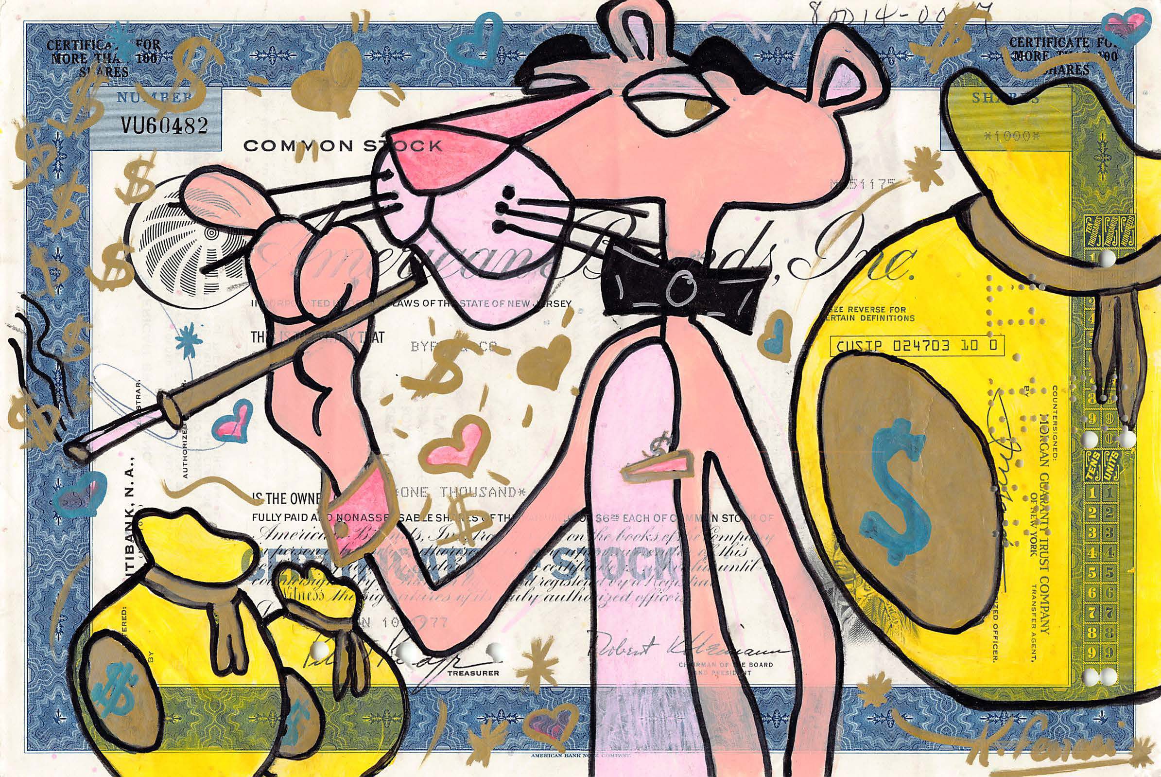 Katia Ferrari, La panthere rose aux dollars Katia Ferrari, La panthere rose aux dollars