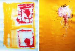 Painting, Window & Hiding Pain (set of 2), Aatmica Ojha