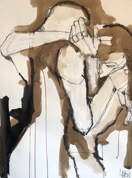 Fine Art Drawings, Close Combat #3, Laurent Anastay-Ponsolle