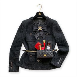 Chanel black jacket, Katya Ackermann