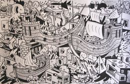 Zeichnungen, Sans titre au bateau, Paul Beausoleil