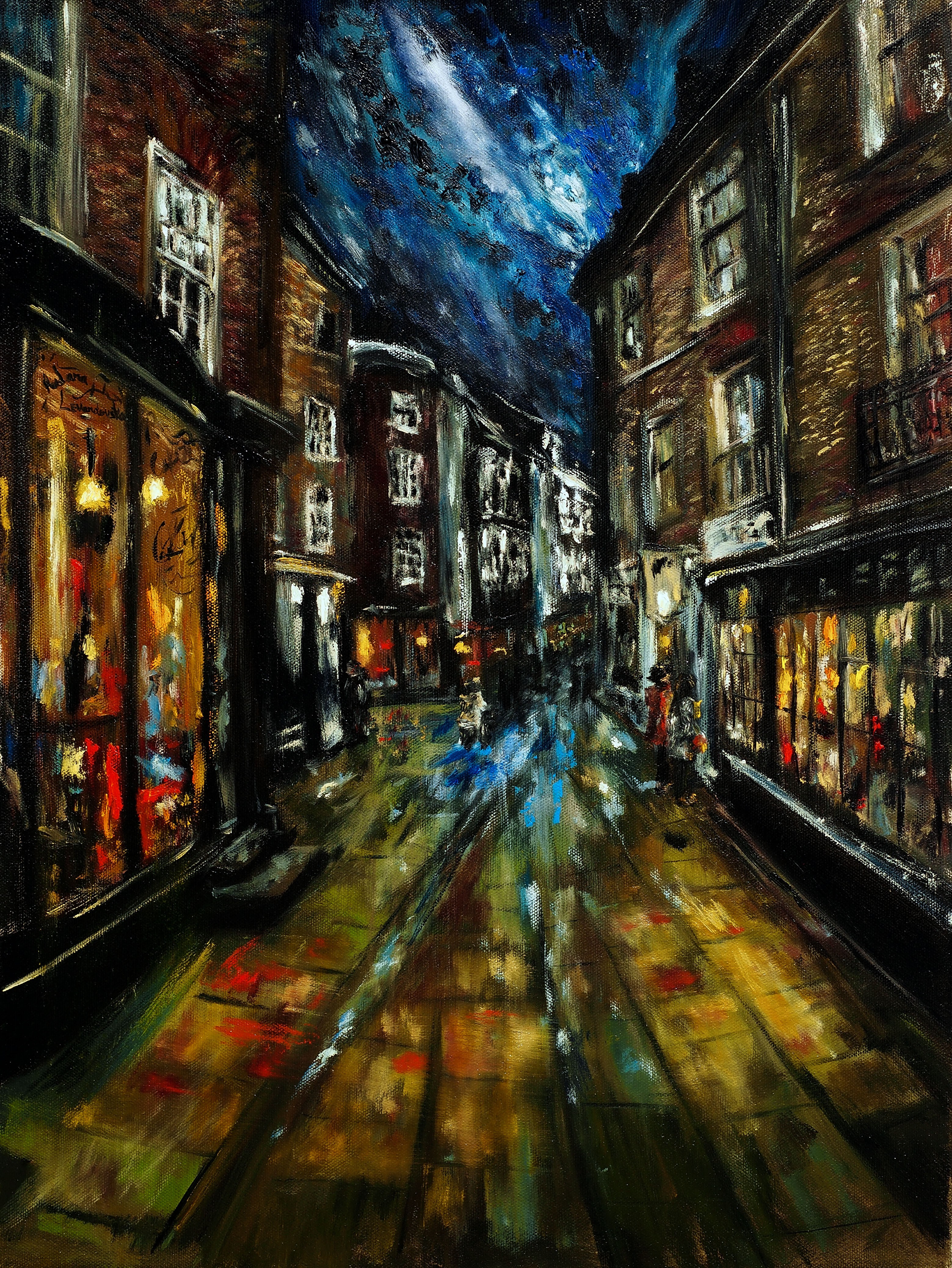Ruslana Levandovska, Moon Kissed Streets of York, England Ruslana Levandovska, Moon Kissed Streets of York, England