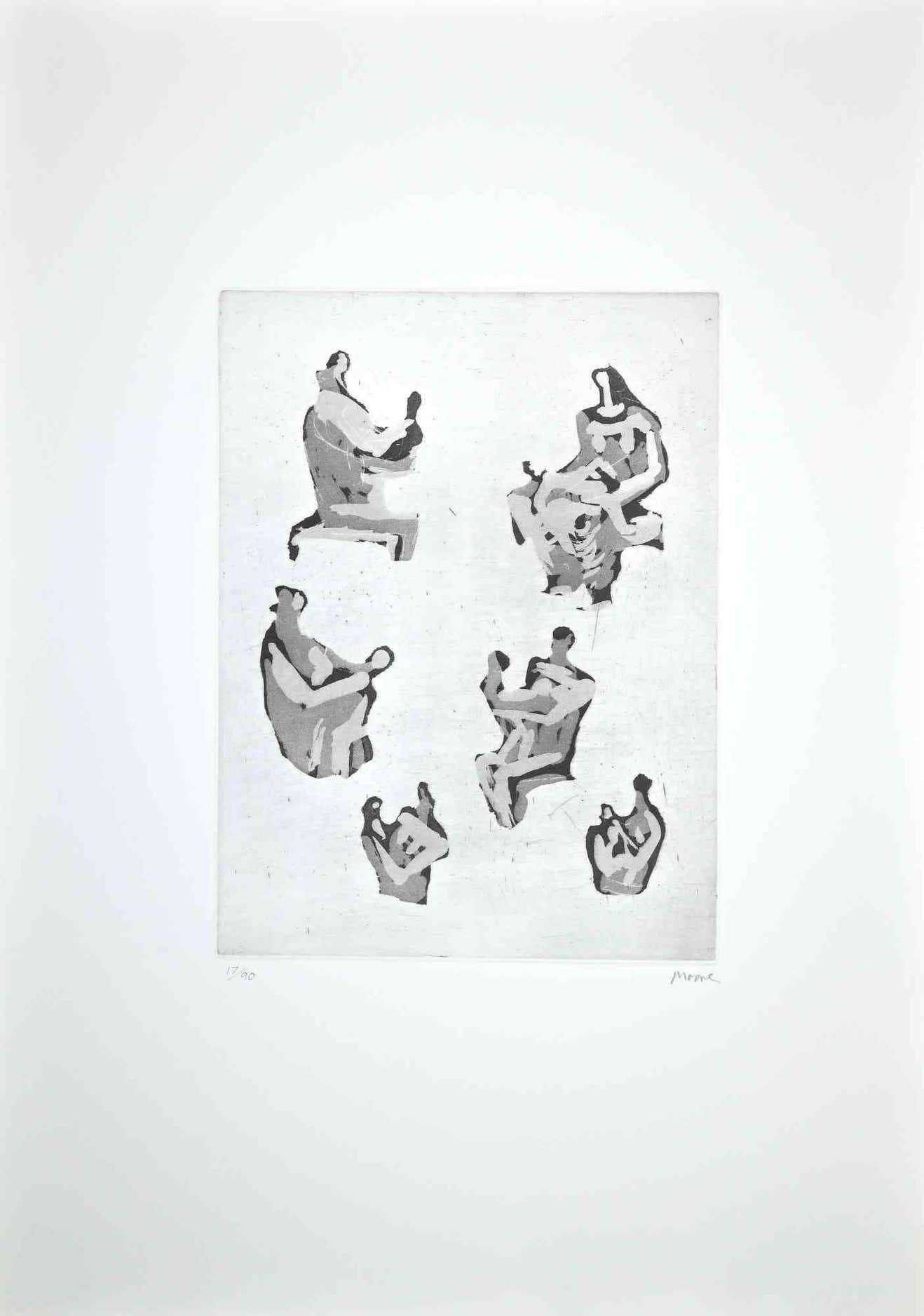 Henry Moore, Six Mother and Child Studies Henry Moore, Six Mother and Child Studies