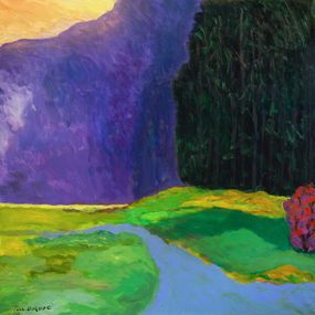 Painting, La Montagne Bleue, Jean Duquoc