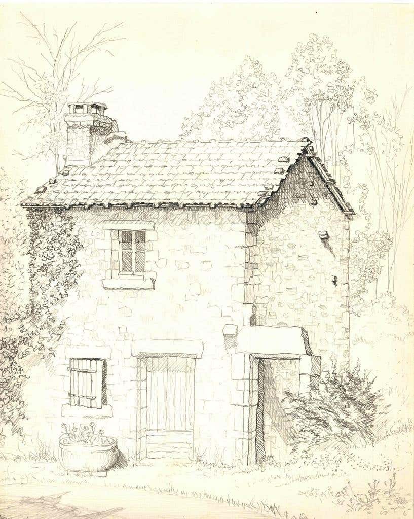 André Roland Brudieux, House in the woods André Roland Brudieux, House in the woods