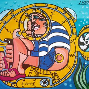 Gemälde, Sous Marin Jaune, Pascal Astier