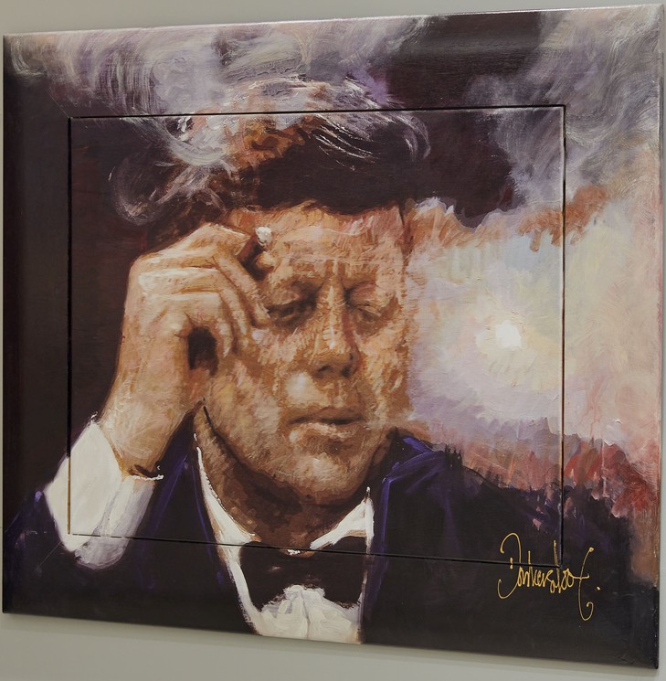 Peter Donkersloot, John F. Kennedy, Painting on canvas