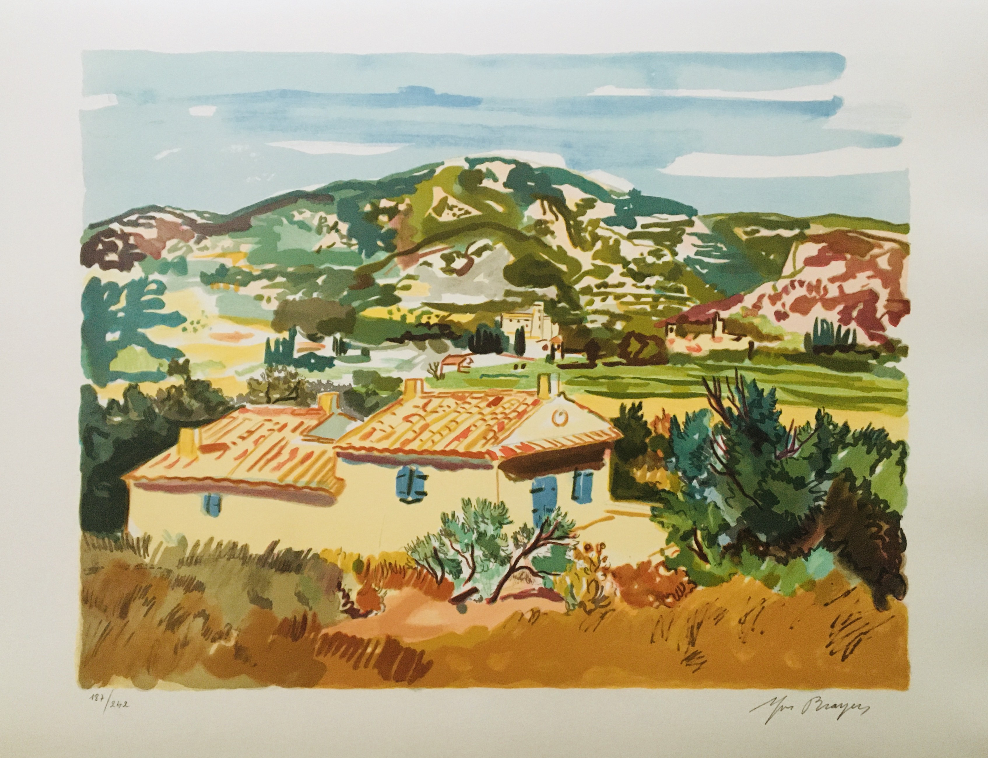 Yves Brayer, Le Bastidon d'Henri Bosco à Lourmarin Yves Brayer, Le Bastidon d'Henri Bosco à Lourmarin