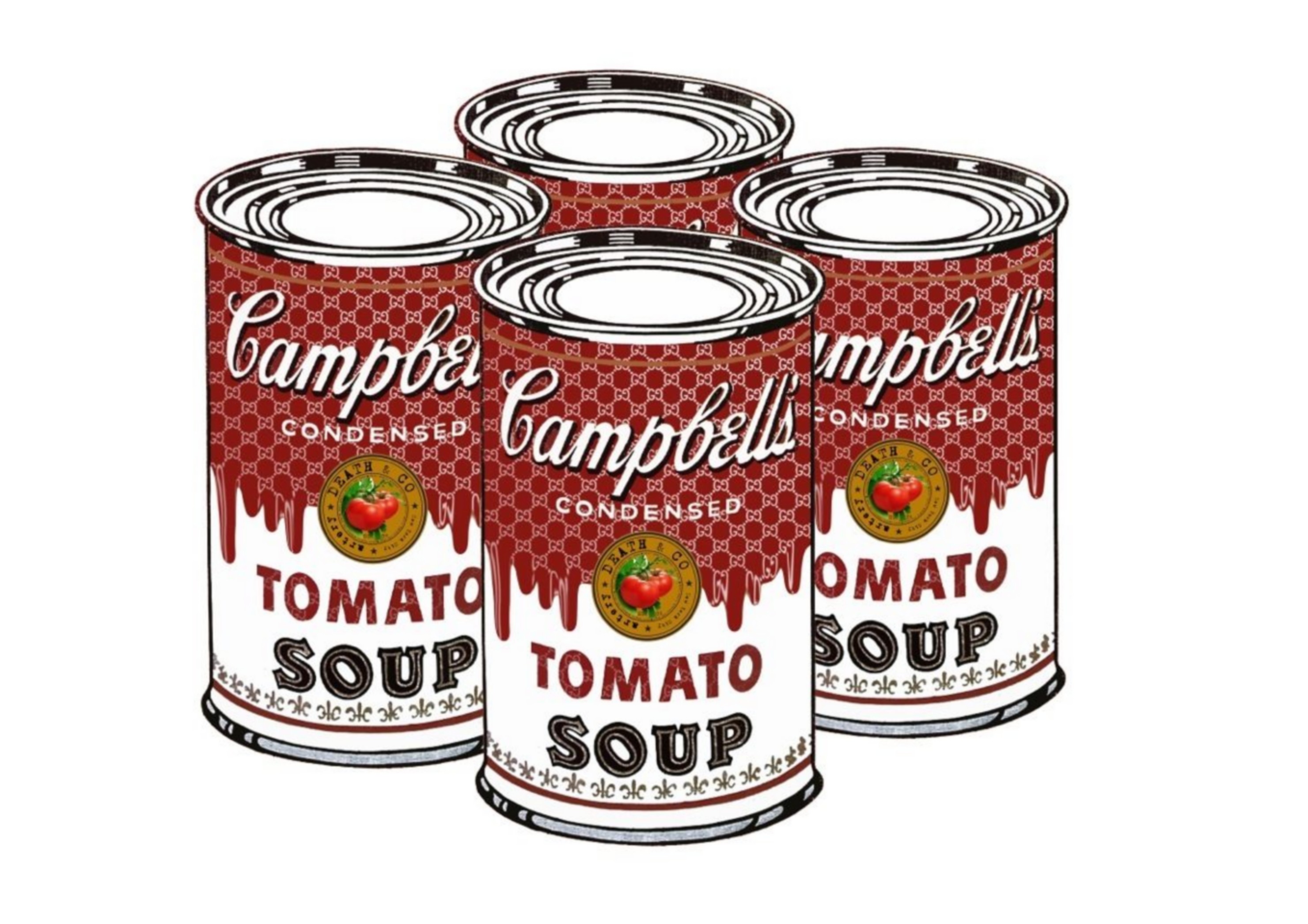 Death NYC, 4 Soup cans Death NYC, 4 Soup cans
