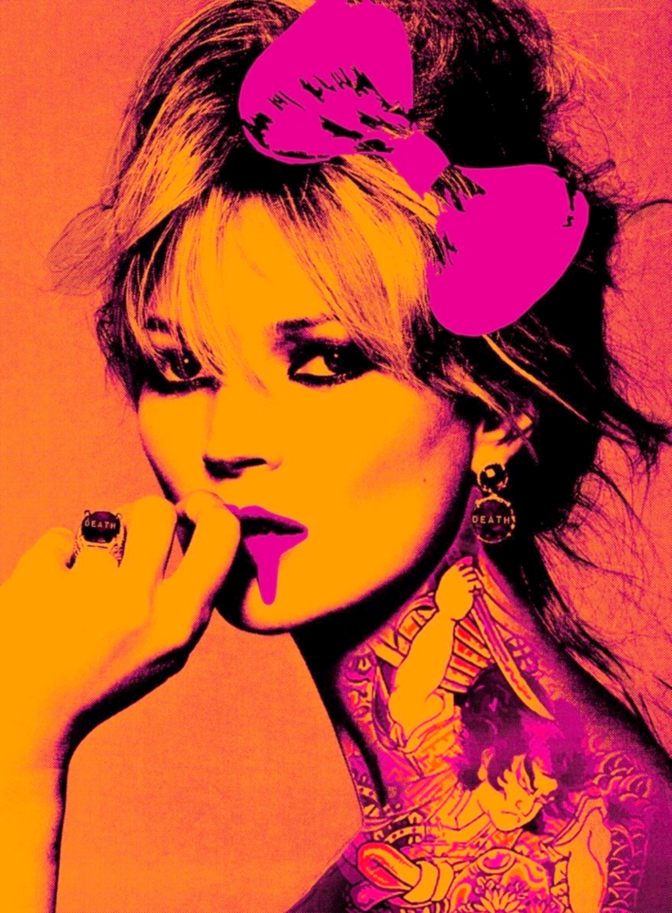 Death NYC, Kate Moss tattoo orange Death NYC, Kate Moss tattoo orange