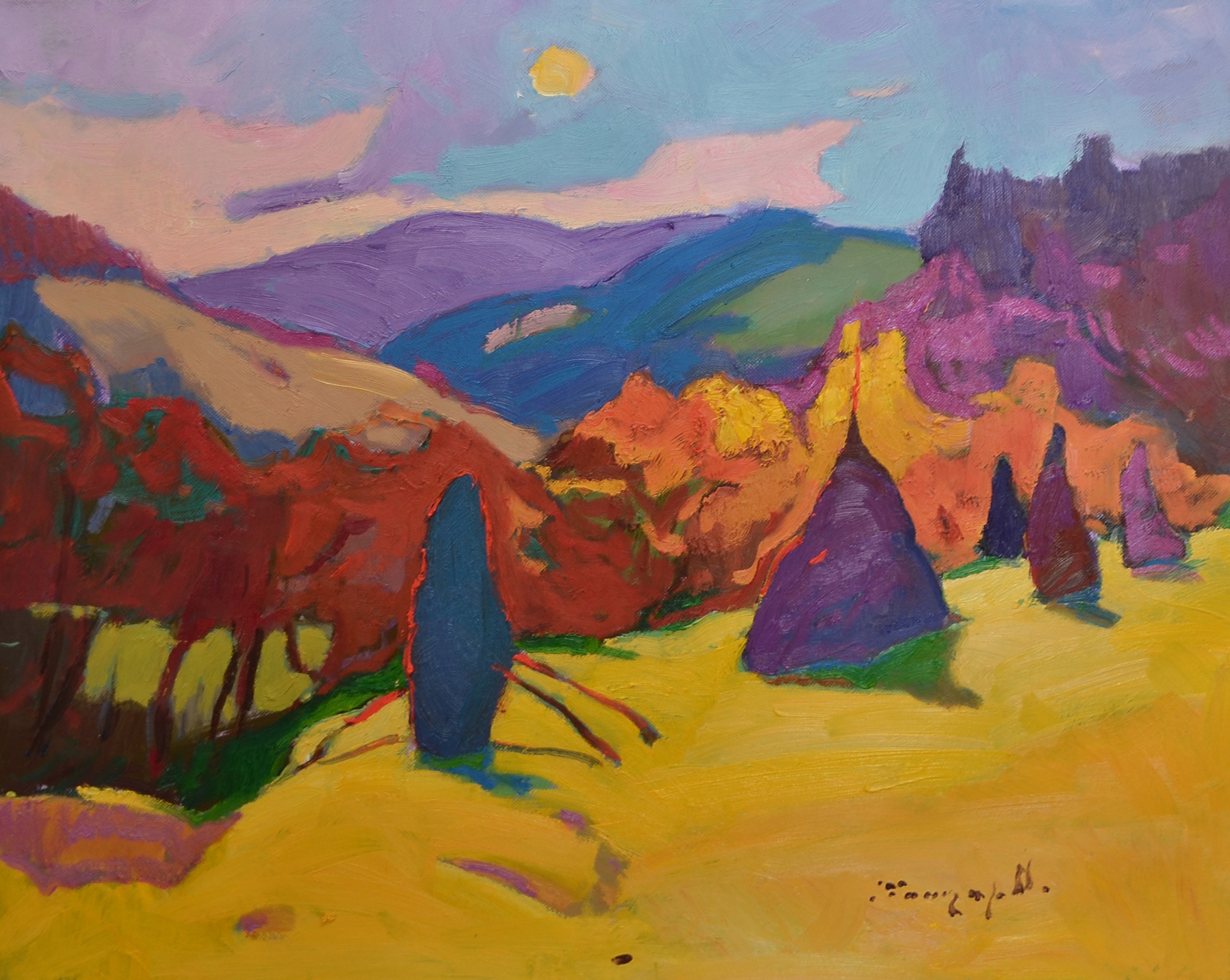 Alexander Shandor, Morning haystacks Alexander Shandor, Morning haystacks