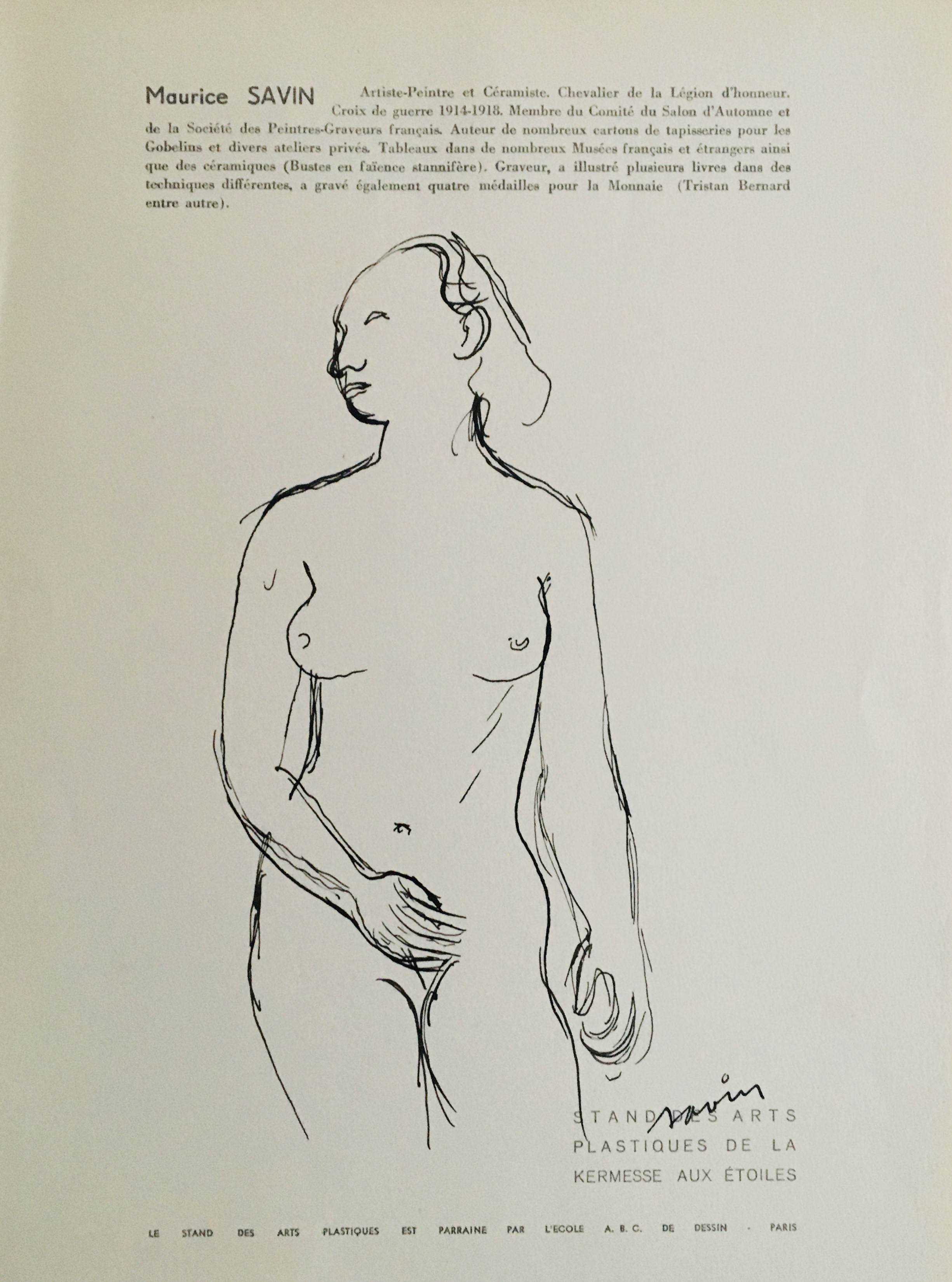 Maurice Louis Savin, Nu Maurice Louis Savin, Nu