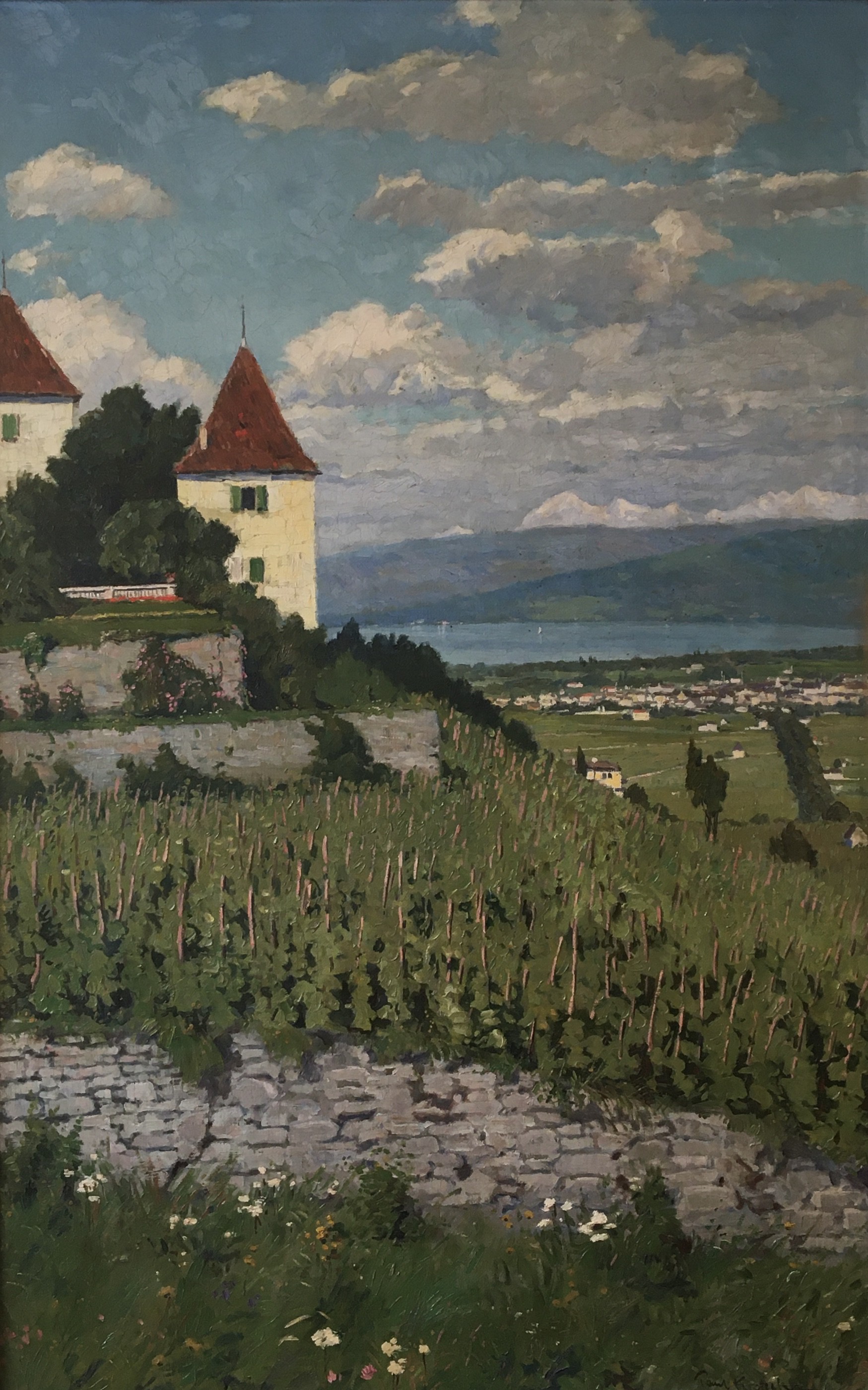 Paul Kutscha, Vue sur le lac depuis le vignoble Paul Kutscha, Vue sur le lac depuis le vignoble