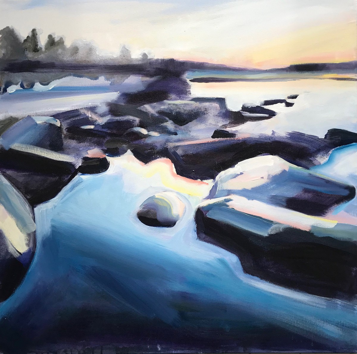 Claire Smith, Rocks, Late Afternoon Claire Smith, Rocks, Late Afternoon