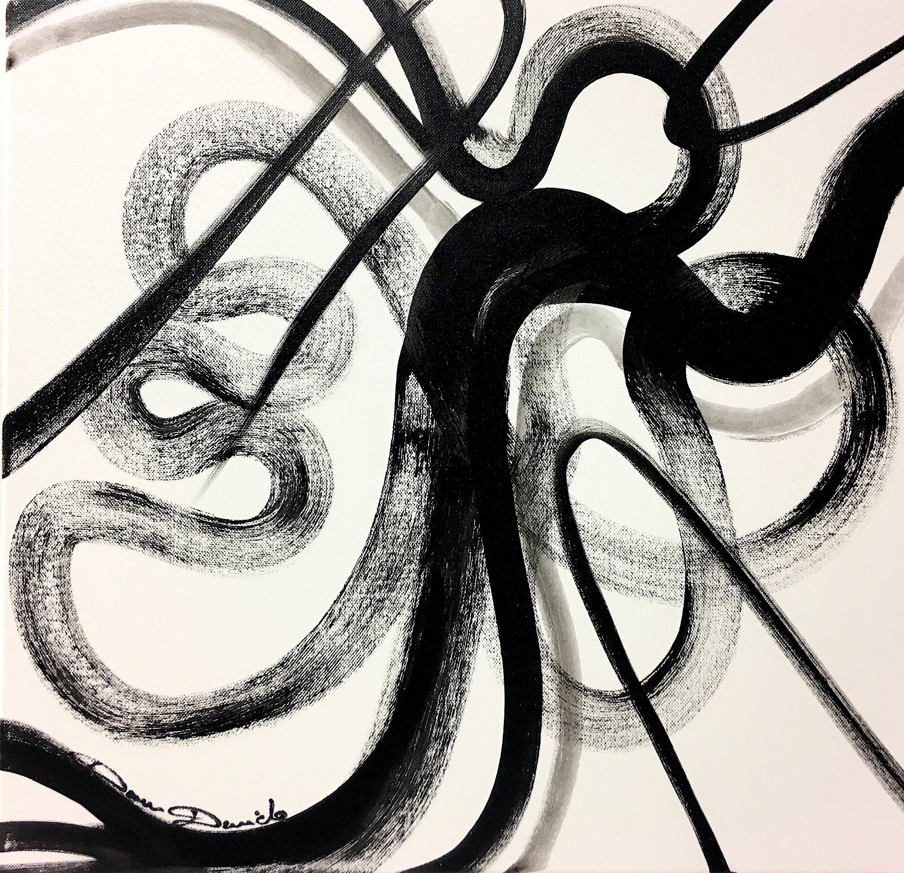 Dam Domido, Black lines Dam Domido, Black lines