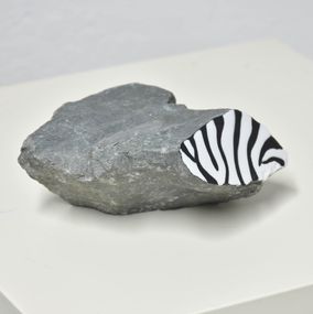 Sculpture, Fossilized zebra, Yannick Bouillault