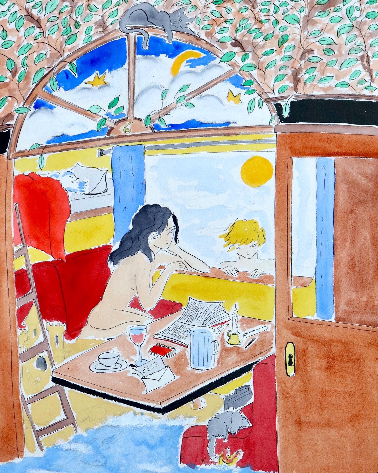 Gabrielle Rul, Compartment #6, on the train to Somewhere Else Gabrielle Rul, Compartment #6, on the train to Somewhere Else