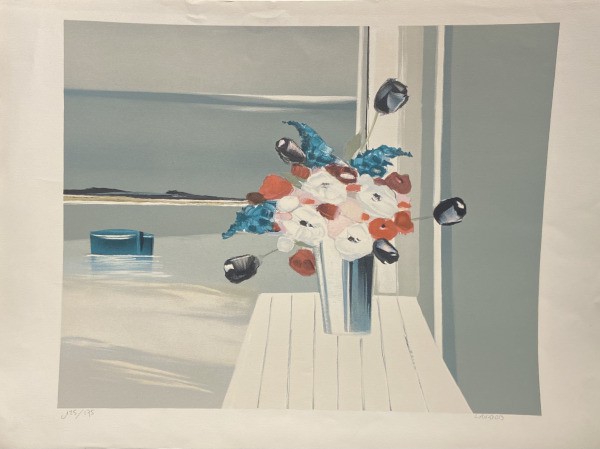 Pierre-Gérard Langlois, Bouquet de fleurs au rivage Pierre-Gérard Langlois, Bouquet de fleurs au rivage