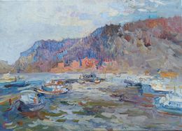 Peinture, In the bay. Balaclava., Oleksandr Khrapachov