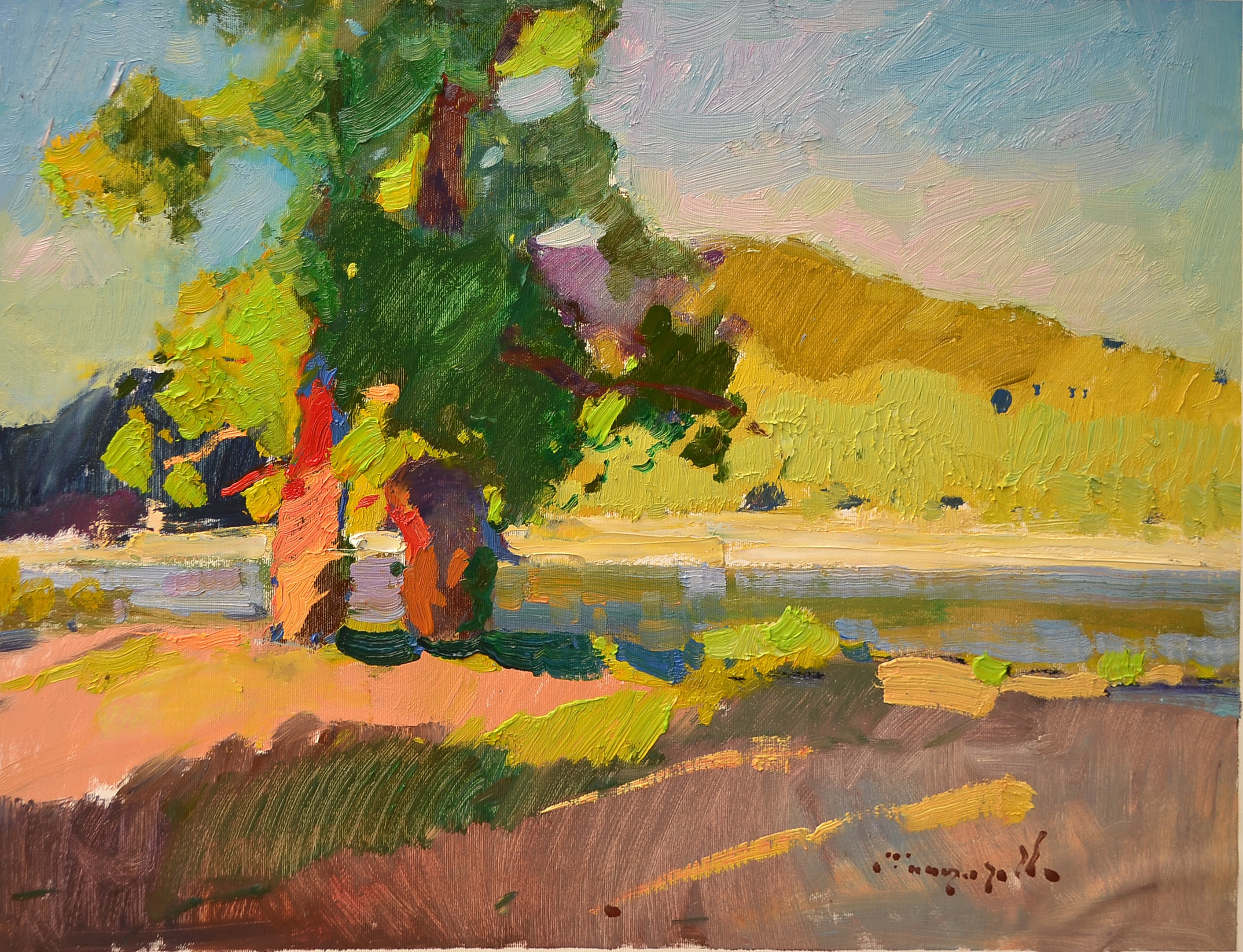 Alexander Shandor, Old trees by the river Alexander Shandor, Old trees by the river