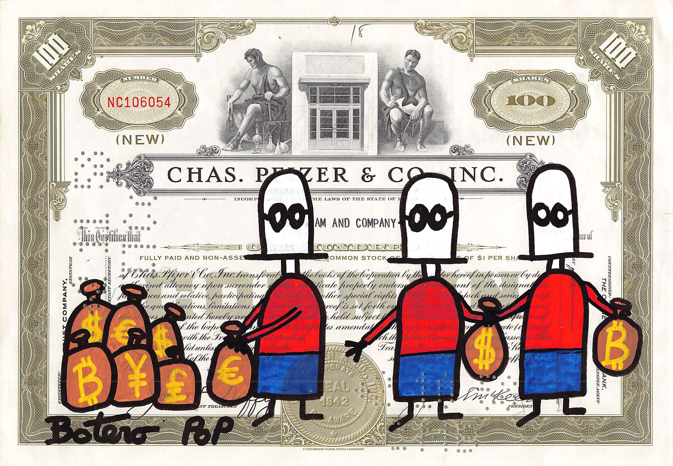 Botero Pop, Pfizer Beagle Boys Botero Pop, Pfizer Beagle Boys
