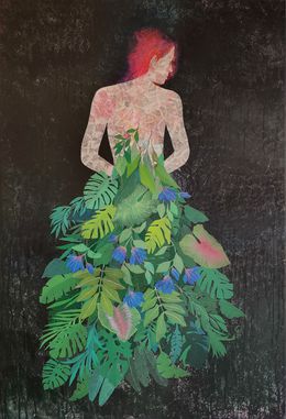 Painting, Les métamorphoses XII, Cécile Duchêne-Malissin